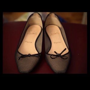 Christian Louboutin Black Flats